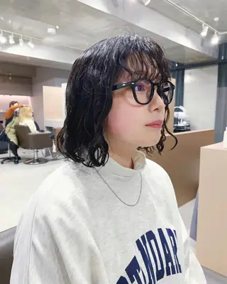 ショート パーマ ボブパーマコテ巻き風 パーマNo1深江秀平のヘアスタイル