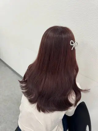 セミロング カラー 🎀愛されgirly ヘア🫧Ayakaのヘアスタイル