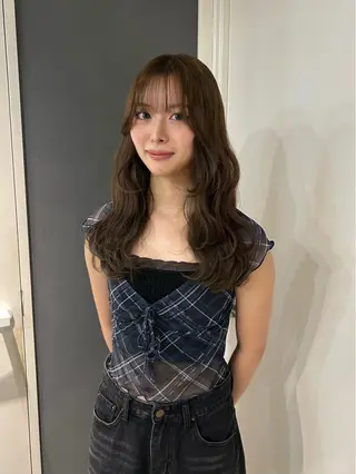 セミロング えり 堀江/ボブ /韓国ヘア/レイヤーのヘアスタイル