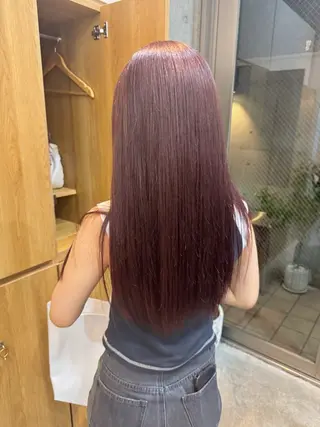 セミロング カラー 🍒髪質改善/暖色 艶カラー 🌸桜🌸のヘアスタイル