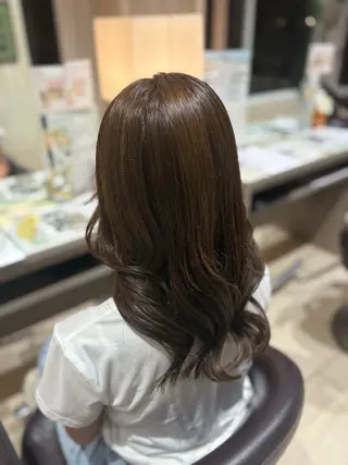 ロング カラー Rin♡⸝⸝ うる艶カラー✧︎*。のヘアスタイル