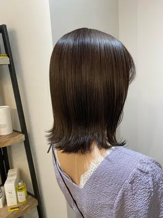 ミディアム louwe 武藤幸世のヘアスタイル