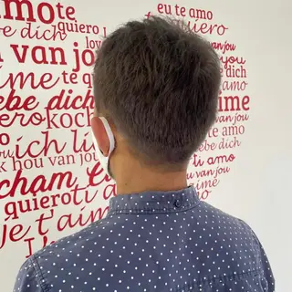 ショート カラー メンズ CREAPY所属・CREAPY　日向野 利菜のヘアスタイル