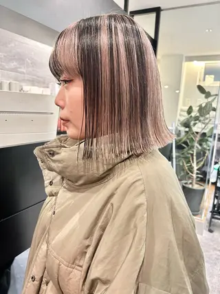 ミディアム カラー 🎀パーマモデル募集 暖色/REINA🎀のヘアスタイル