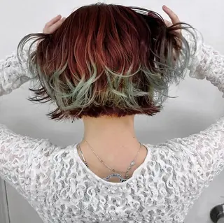 ショート カラー hair salon　丹tan所属・Rena✴︎トレンド ×スタンダードMIXのヘアスタイル