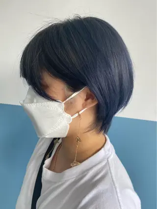 ショート カラー ボブ/レイヤー/ メンズ/池澤慎人のヘアスタイル