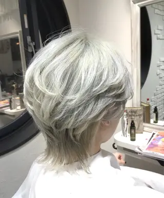 ショート カラー ヘアアレンジ ace share salon所属・桑原 祥のヘアスタイル