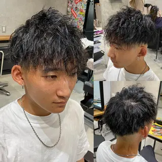 パーマ メンズ R/🤎 パーマ&ブリーチ🔥のヘアスタイル