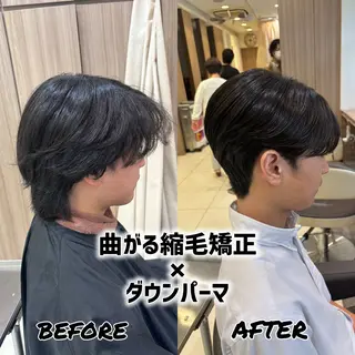 パーマ メンズ 波巻きスパイラル・ カルマ/aoiのヘアスタイル
