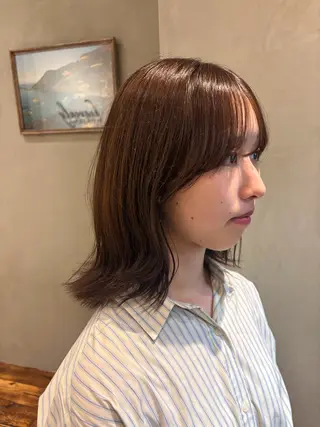 ミディアム 新宿/カット/ 縮毛矯正/かずまのヘアスタイル