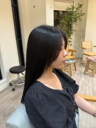 ロング カラー Amber  池袋所属・クロギ リョウのヘアスタイル