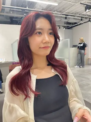 ロング 明松 功喜のヘアスタイル