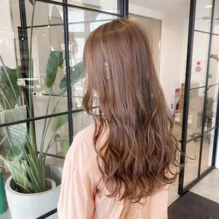ミディアム ベージュカラー 新潟/万代/井上佑のヘアスタイル