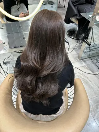 ロング 顔周り\エクステ\ 透明感カラー\まりんのヘアスタイル