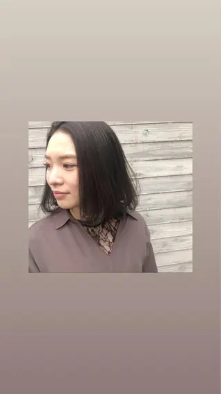 ミディアム カラー パーマ ヘアアレンジ 藤井 菜緒のヘアスタイル