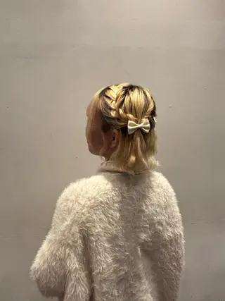 ショート ヘアアレンジ 河原 彩心【葛西/西葛西】のヘアスタイル