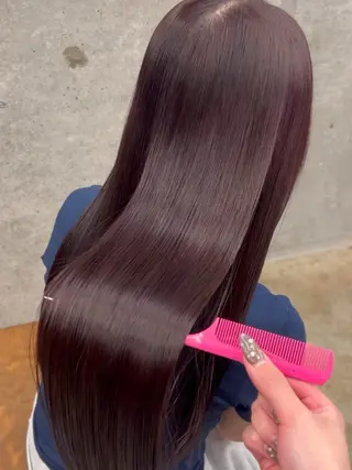 ロング カラー ♡ラベンダー/ピンク /顔まわり♡ネイロのヘアスタイル