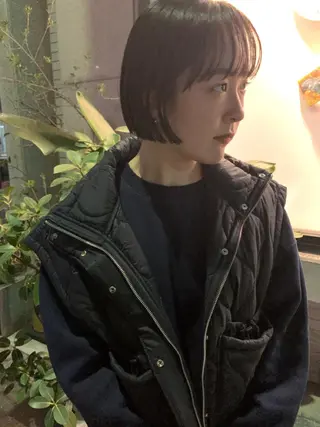 ショート 艶髪color💎髪 質改善ストレート大吉のヘアスタイル