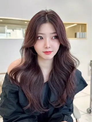 ロング カラー MAEUL luna所属・前髪顔周り/レイヤー 韓国/桔川恒のヘアスタイル