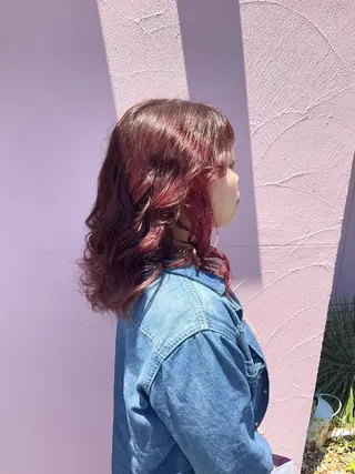 セミロング カラー れいな🌼 ボブ･艶カラー🌼のヘアスタイル