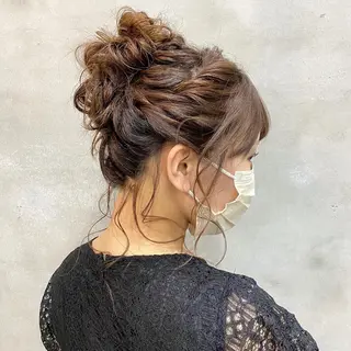 セミロング まつパ・ヘアセット ♡Chinami♡のマツエク・マツパデザイン