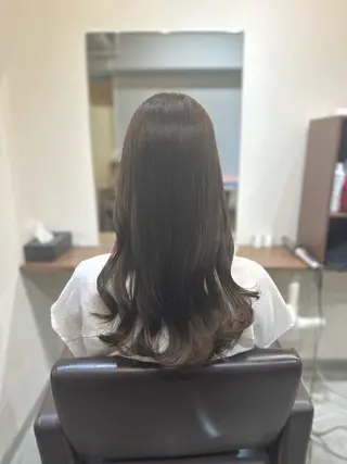 ロング カラー パーマ 縮毛矯正✨ 透明感カラー✨山下のヘアスタイル