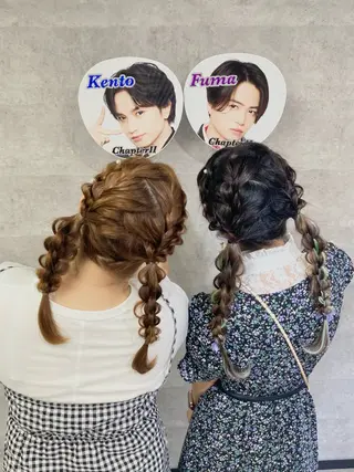 ロング ヘアアレンジ ヘアセット/エクステ cocoro🐹🎀のヘアスタイル