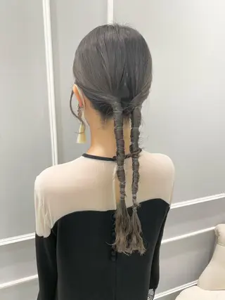 ロング 似合わせ艶髪カラー ❤️ハダユミのヘアスタイル