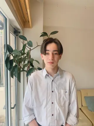 ミディアム カラー メンズ 🌿パーマ大好評 メンズヘア🌿ワタルのヘアスタイル