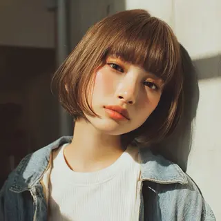 ミディアム 🍑Kubu安齋 桃🍑のヘアスタイル