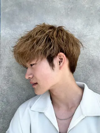 ショート カラー メンズ NEXT for hair所属・【ロングモデル募集】 宮本祥汰🐺のヘアスタイル