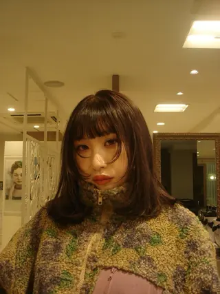 ミディアム カラー リノ stylist🪐のヘアスタイル