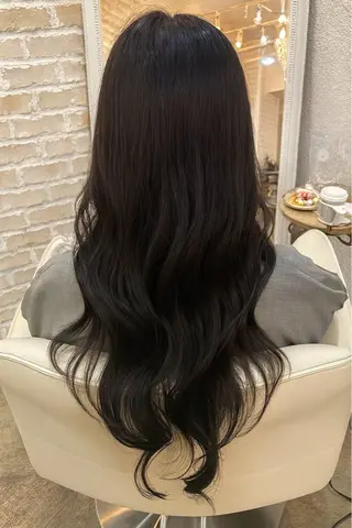 ロング 木津奈保子💚 ✨艶髪のヘアスタイル