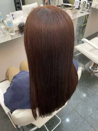 セミロング 艶髪韓国レイヤー 🇰🇷✨小清水✨のヘアスタイル