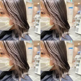 ミディアム カラー ヘアアレンジ 竹内啓太 ボブのヘアスタイル