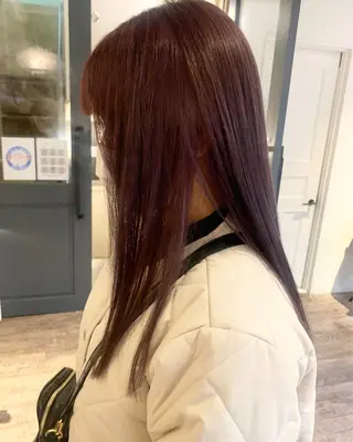 ロング カラー パーマ ヘアアレンジ メンズ キッズ ネイル マツエク・マツパ SALOWIN梅田茶屋町店所属・ウルフレイヤーカット /チヒロのヘアスタイル