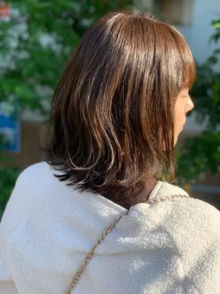 ミディアム カラー 髪質改善美容室Lust所属・美容室Lust💚 嶋崎 鷹のヘアスタイル