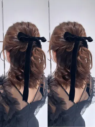 ミディアム ヘアアレンジ mimi☪️ 艶髪髪質改善/メンズのヘアスタイル