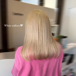 セミロング 三原 つばさのヘアスタイル