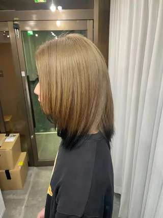 ミディアム カラー SOYON西大寺店所属・ダブルカラー/ 髪質改善💎安藤のヘアスタイル