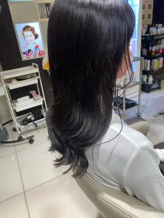 ロング 透明感カラー💜艶髪 sayakaのヘアスタイル