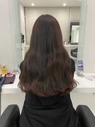 ロング カラー ヘアアレンジ 🫧透明感ラベンダー 似合わせ🫧あい🫧のヘアスタイル