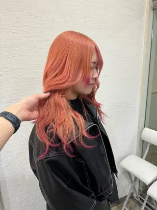 ロング カラー ミユル/ ブリーチカラー🎀✨のヘアスタイル