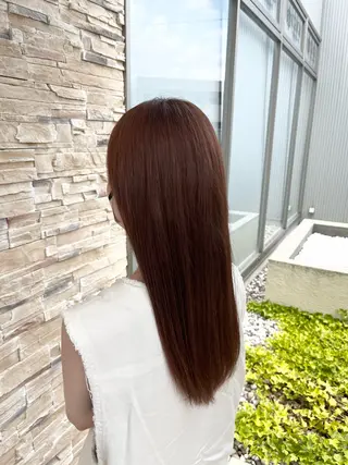 ロング カラー 諸岡 玲のヘアスタイル