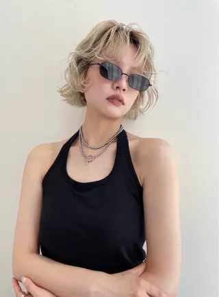 ミディアム カラー sano rikitoのヘアスタイル