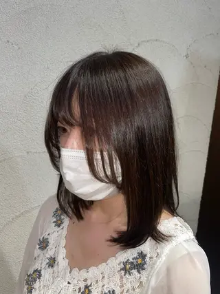 ミディアム ash  takasaki所属・大塚 友茉のヘアスタイル