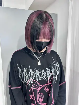 ショート カラー shizuna/天神 /メンズ/ボブのヘアスタイル