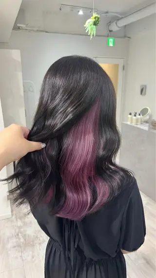 ロング カラー ate.心斎橋 まゆのヘアスタイル