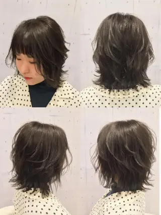 ショート カラー 韓・中華美女ヘア 🇰🇷×🇨🇳のヘアスタイル