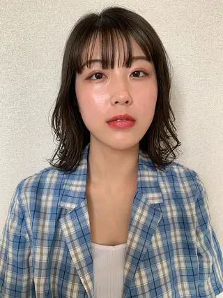 ミディアム カラー アイブロウ pu+on. nailworks所属・fuyumi / ニュアンスネイルのネイルデザイン